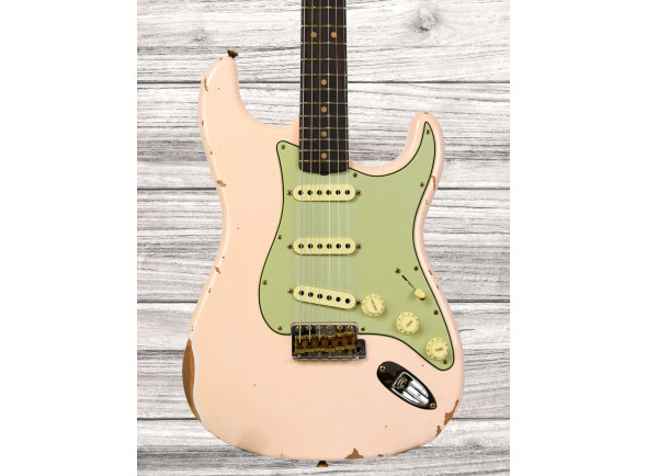 Fender Custom Shop Limited Edition 63 Strat Relic Super Faded Aged Shell Pink Fender Custom Shop Limited Edition 63 Strat Relic Super Faded Aged Shell Pink